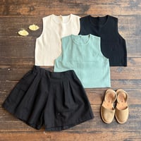 back bottan summer knit tops