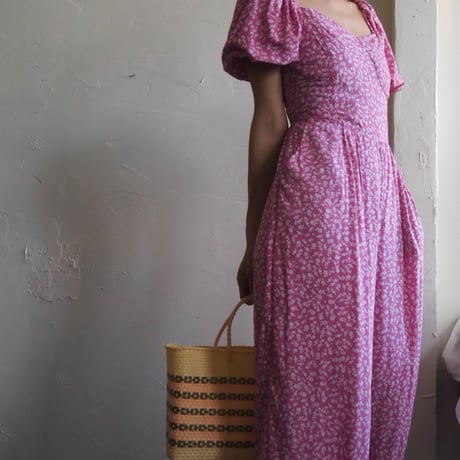puff sleeve away rompers