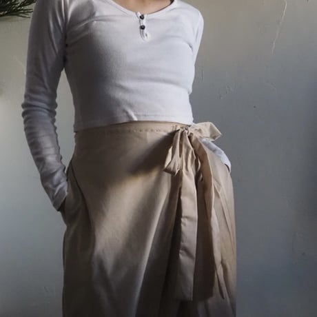 ribbon wrap pants