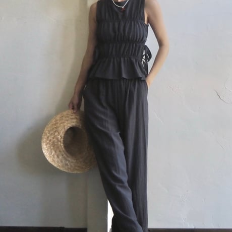 gathered peplum set up
