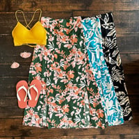 front w slit skirt