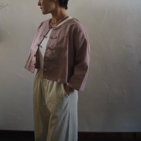 linen china blouse