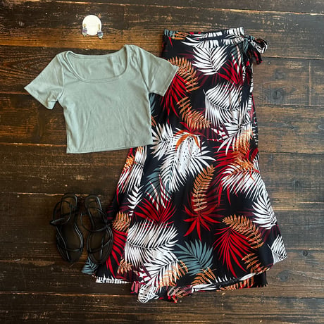 flare wrap skirt