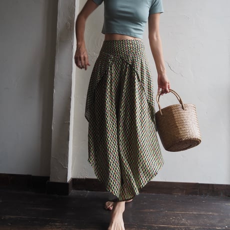 flare side up relax pants