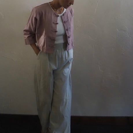 linen china blouse