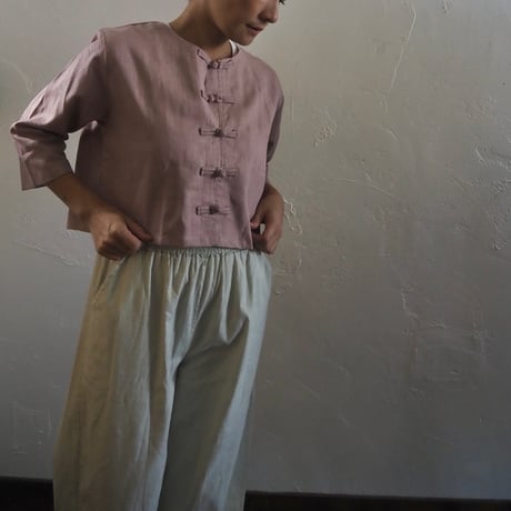 linen china blouse