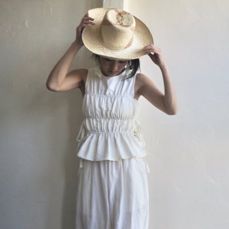 gathered peplum set up