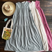 cascade maxi dress