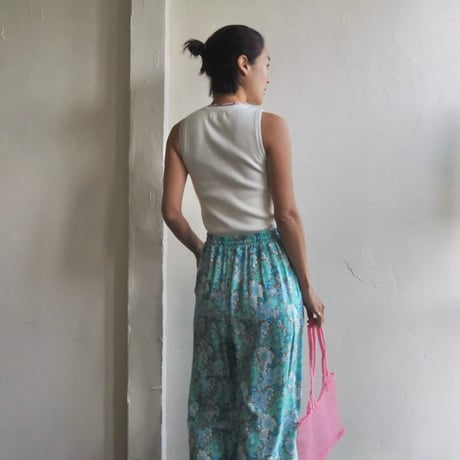 floral relax pants