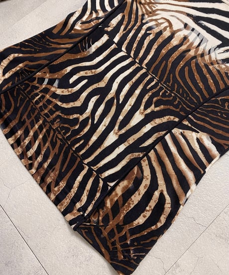 BEPPE SPADACINI zebra pattern silk tops-3731-10