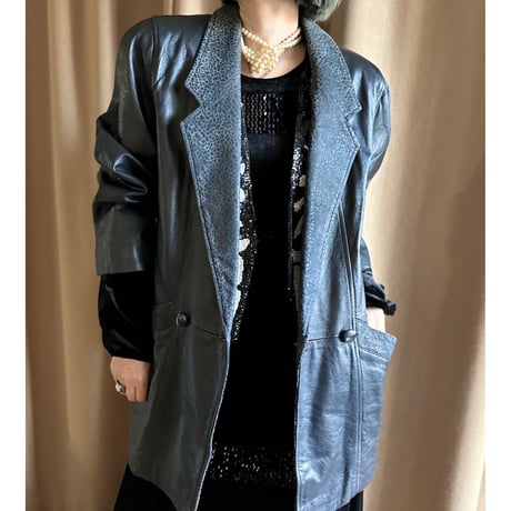 80s かわいく 90s トルコ製 ラムレザー コート