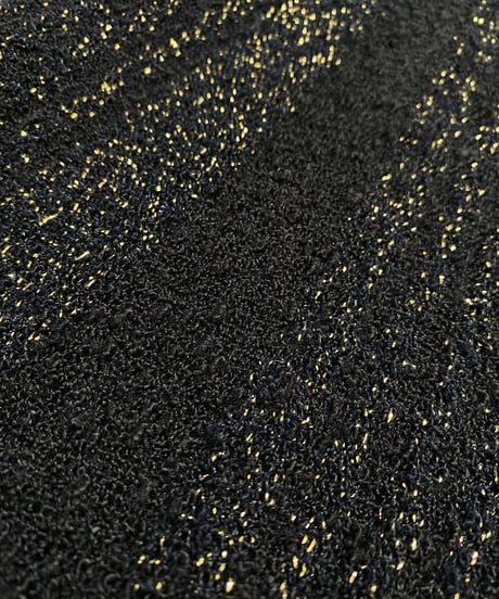 gold glitter design rabatine collar dress-3780-11