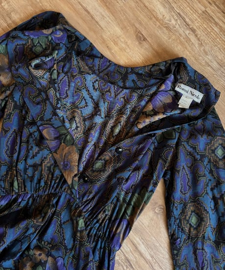 MADE IN U.S.A. vintage floral dress-4627-4