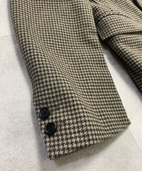 FABRICS MADE IN ITALY houndstooth remake jacket-3199-1