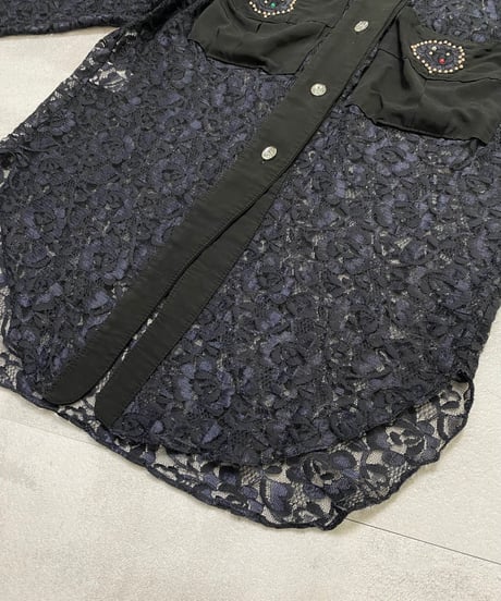 ISADORA PARIS black lace shirt-4202-6