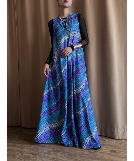 POMPADOUR import maxi dress-4599-3