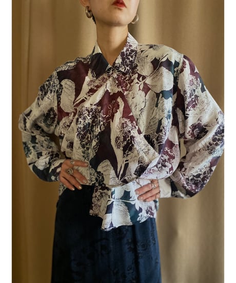 lavie floral over size import shirt-3980-2