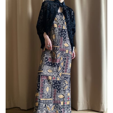 ethnic pattern import long dress-4055-3