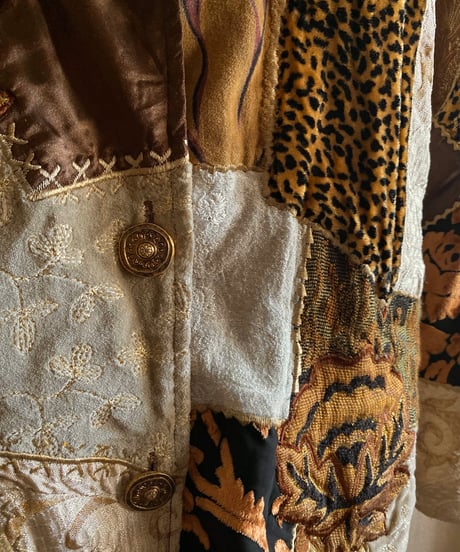 patchwork design jacquard vintage jacket-3982-2