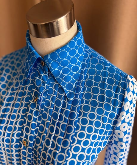 circle pattern rétro shirt-4597-3