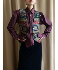 MADE IN U.S.A. ethnic vest-3955-1