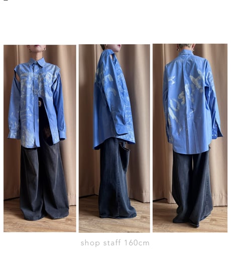 【RE:ART】hand paint remake shirt-4604-3