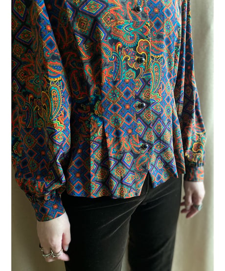 rinet ciug paisley pattern rétro shirt-3755-11