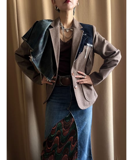 MADE IN U.S.A. docking design remake jacket-4492-1
