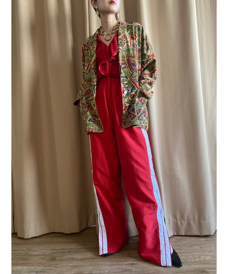 ethnic pattern shirt jacket-3993-2