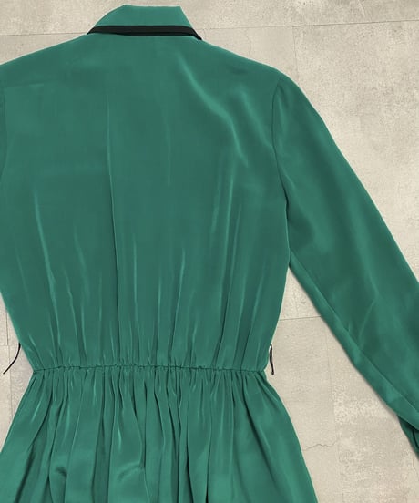 Caron made in u.s.a. emerald green dress-3204-1