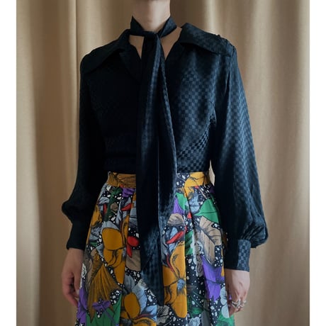 バリエーションボータイシャツ ブラック STAFF STYLING｜THE SHOP YOHJI YAMAMOTO