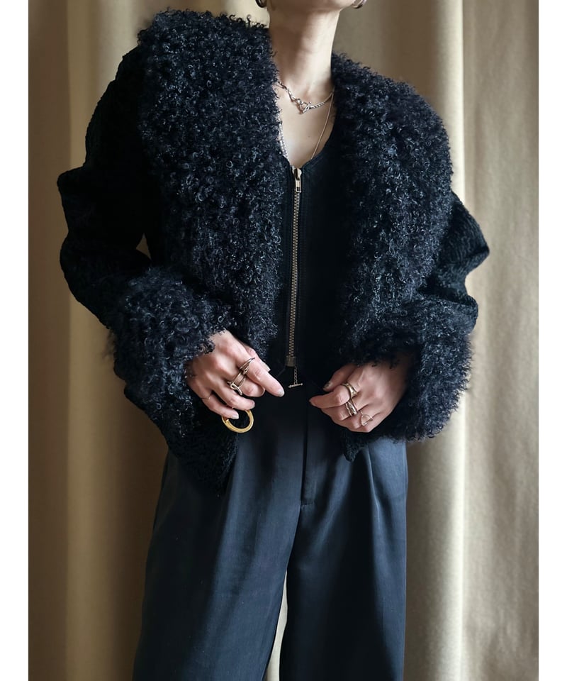 EMBA black mink fur volume jacket-3719-10 | COL...