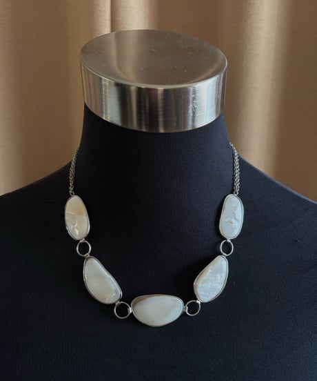 Silver 925 shell chain necklace-4570-3