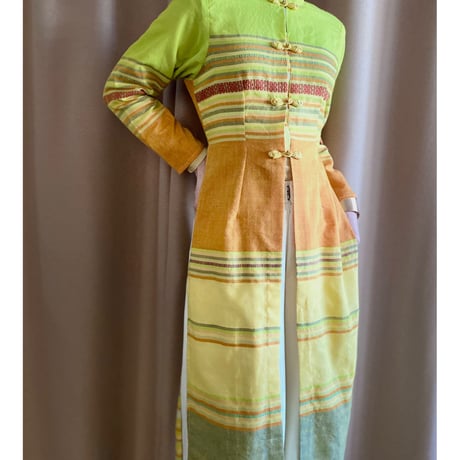 Vitamin color layered slit china dress-2558-3