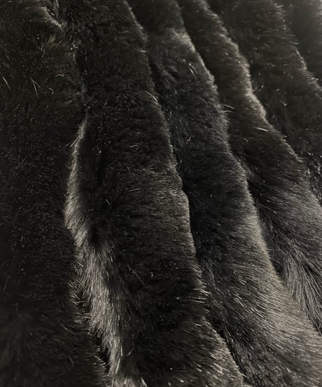 black rabbit fur stole-3974-2