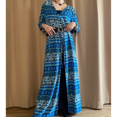 ethnic design import maxi dress-4144-5