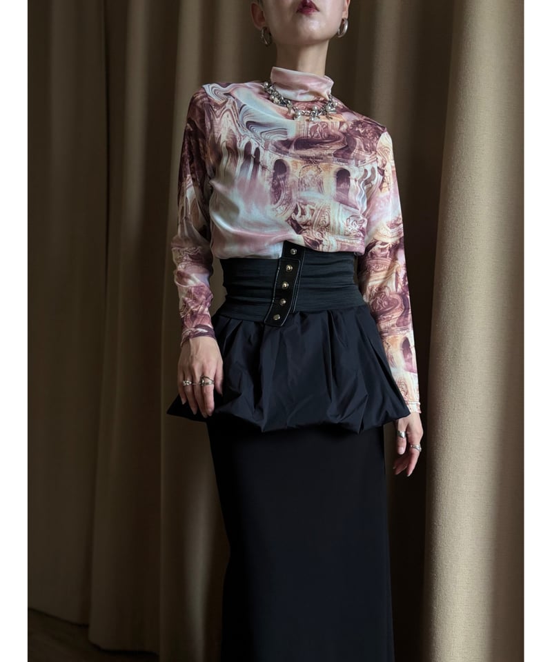 MADE IN JAPAN art sheer tops-4881-9 | COLLENTE