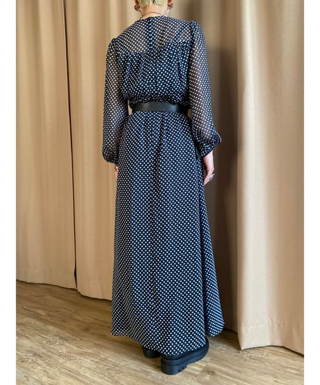 Simonne dot pattern dress-4195-6