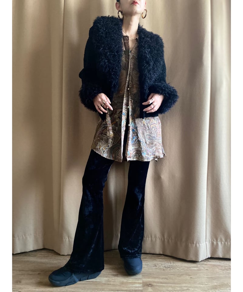 EMBA black mink fur volume jacket-3719-10 | COL