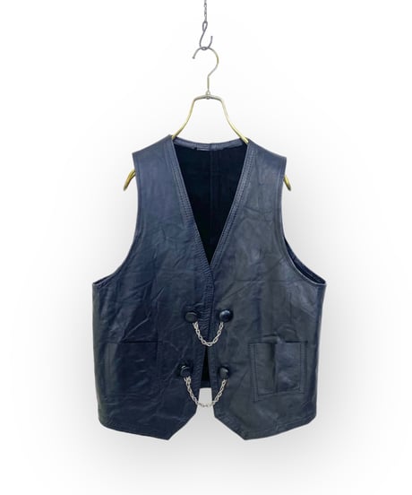 PETERS real leather vest-3762-11