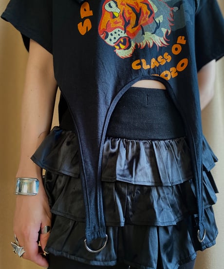 garter belt design tiger remake t shirt-4254-7