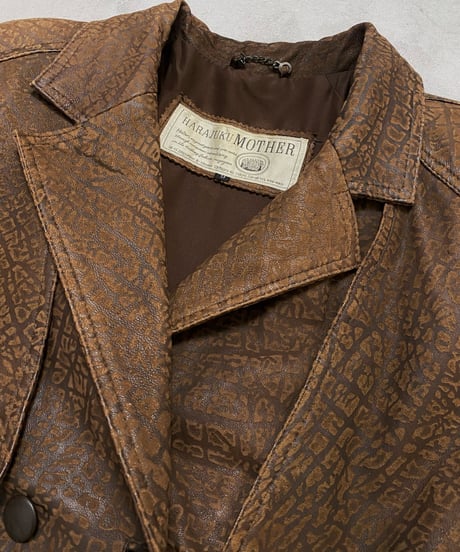 MADE IN TURKEY over size lamskin jacket-3881-12