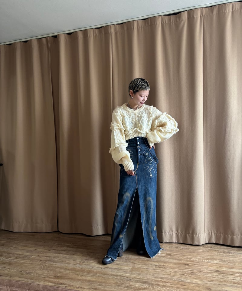 natural cream remake knit-5060-11 | COLLENTE vi