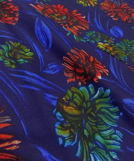 floral pattern import maxi dress-3897-12