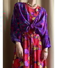 abstract  design purple mix tops-3532-7