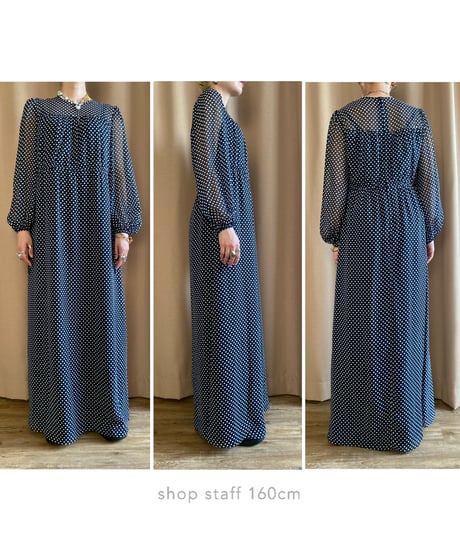 Simonne dot pattern dress-4195-6