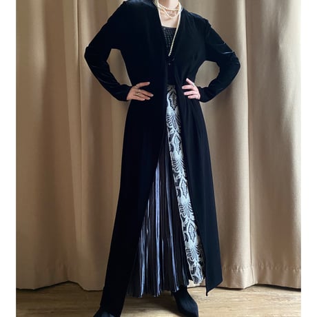 CANDA velour gown dress-3756-11