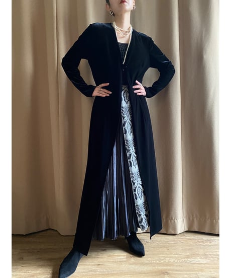 CANDA velour gown dress-3756-11