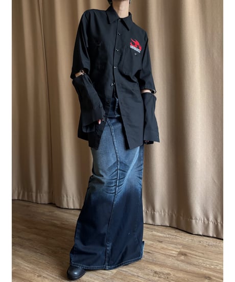 2way design remake work shirt-4503-1