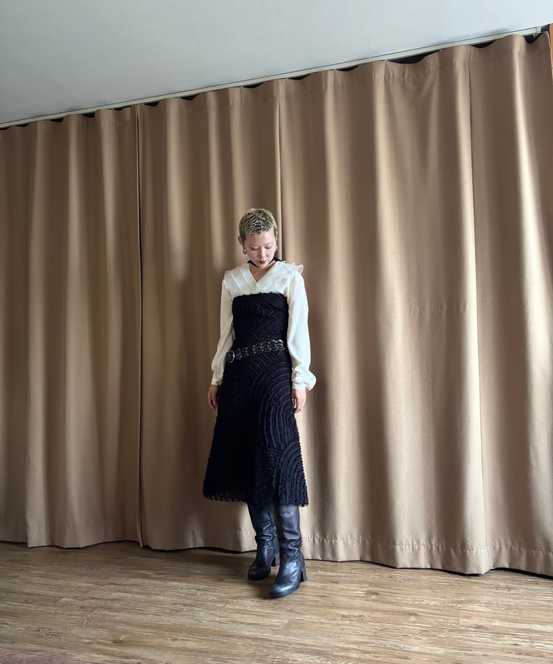 BCBG MAXAZRIA black tulle dress-5002-9 | COLLEN